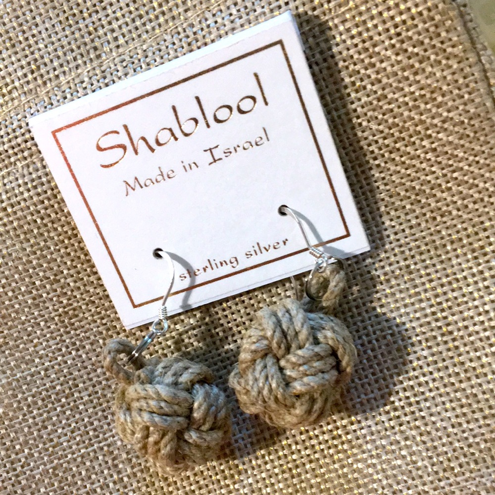 S/S wires - Sailors Knot earrings.